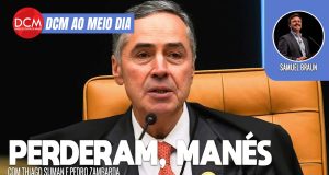 DCM Ao Meio-Dia: Barroso rejeita anistia a golpistas do 8/1: “O que aconteceu é imperdoável”. Foto: Reprodução/DCMTV