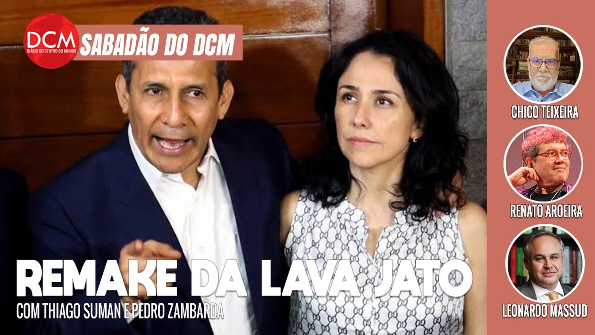 Sabadão: Advogado da ex-primeira dama do Peru, asilada no Brasil, fala ao DCM; Putin: cessar-fogo de Páscoa. Foto: Reprodução/DCMTV