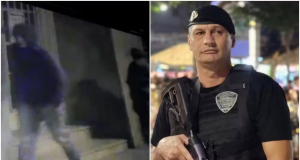 Montagem de duas fotos do secretário de Segurança Pública de Ribeirão Pires, Sandro Torres Amante