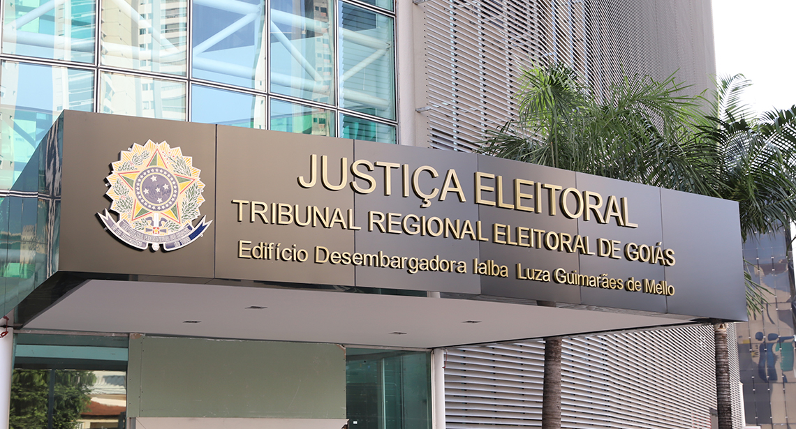 Fachada do Tribunal Regional Eleitoral de Goiás (TRE-GO)