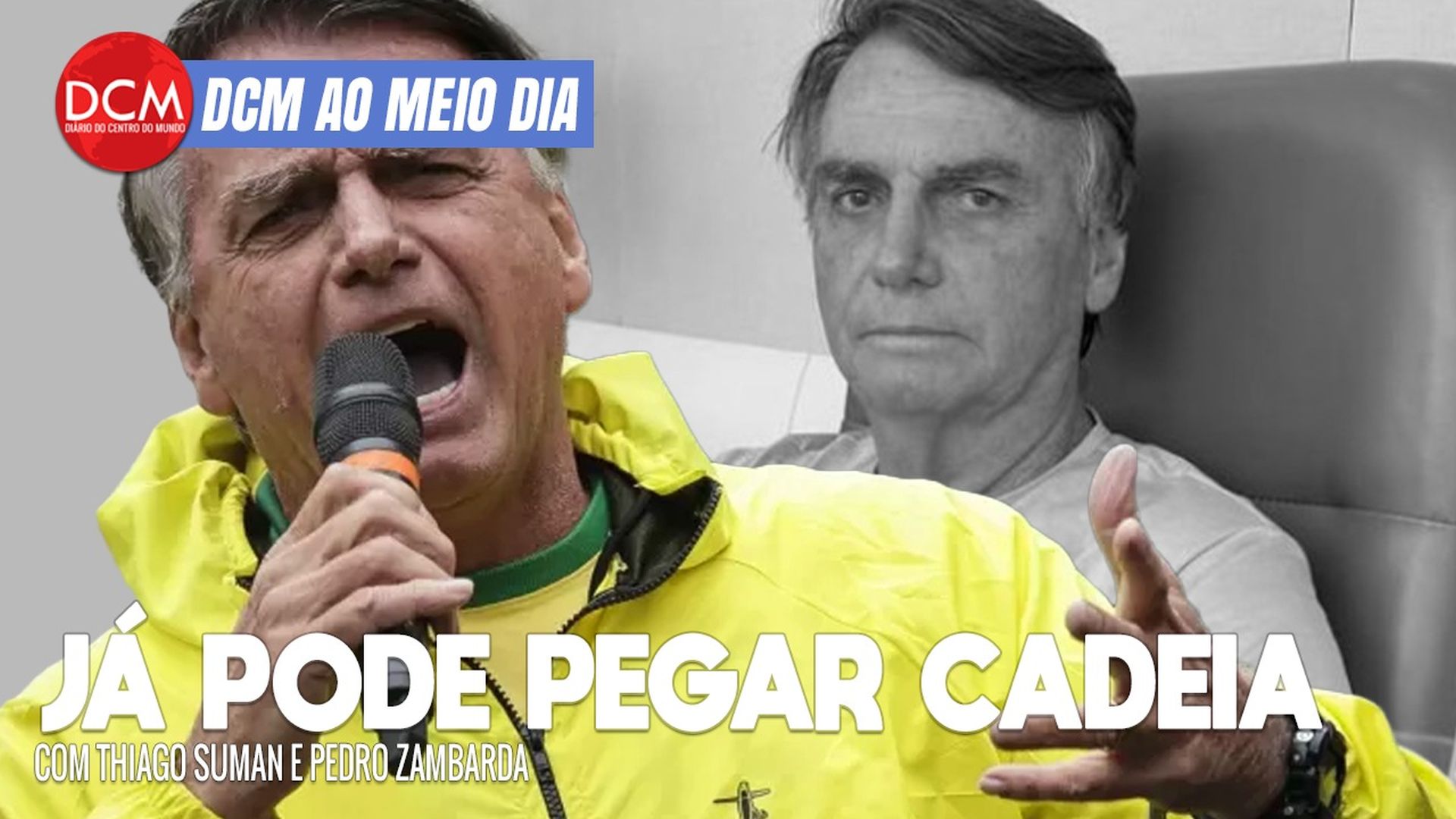 DCM Ao Meio-Dia: Bolsonaro confirma alta e diz que participará de ato pró-anistia em BSB; Paes e sucesso de Lady Gaga. Foto: Reprodução/DCMTV