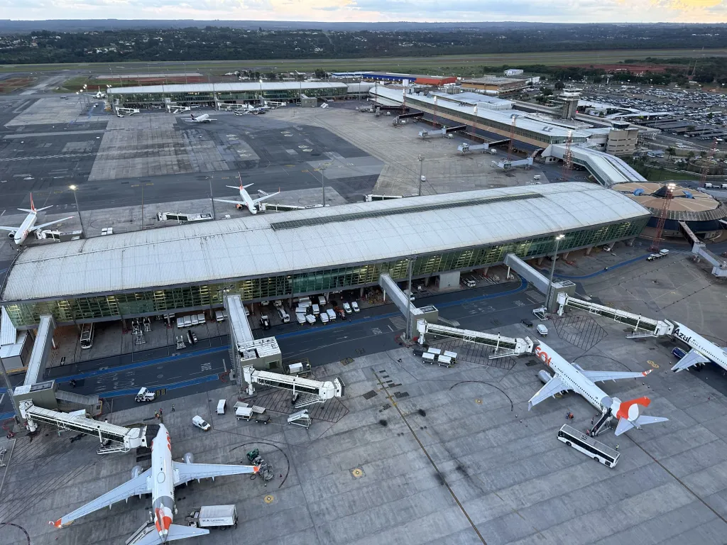 Aeroporto Internacional de Brasília em foto aérea