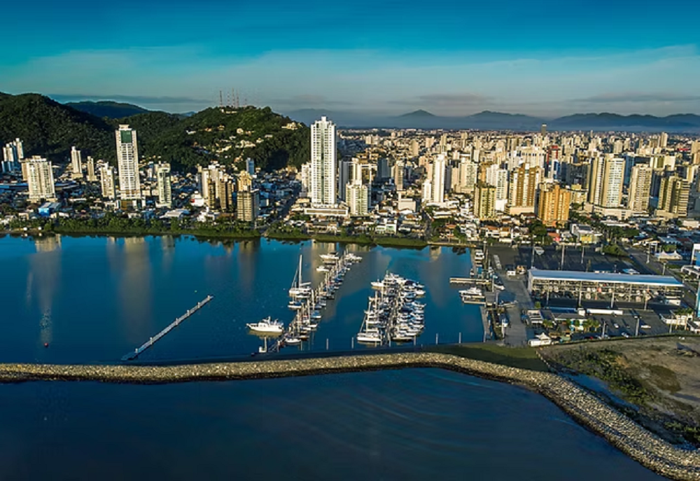 Cidade de Itajaí, em Santa Catarina