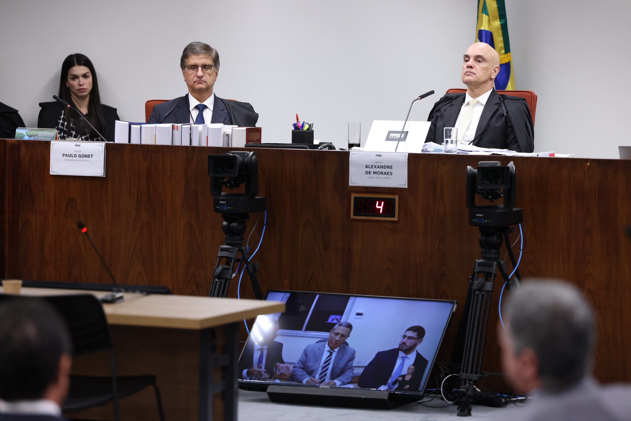 Moraes durante interrogatório de Braga Netto