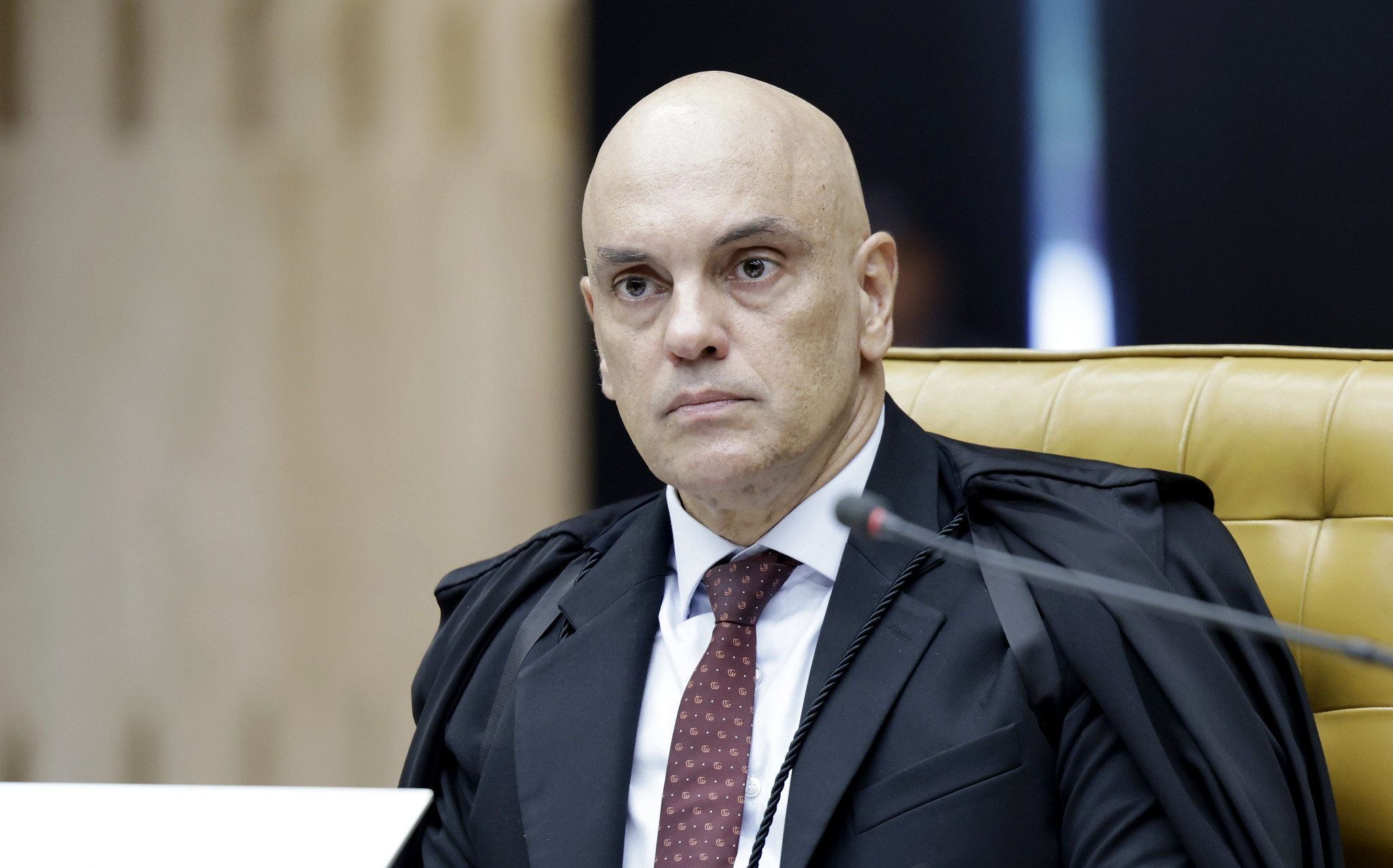 ministro do Supremo Tribunal Federal (STF), Alexandre de Moraes, sério