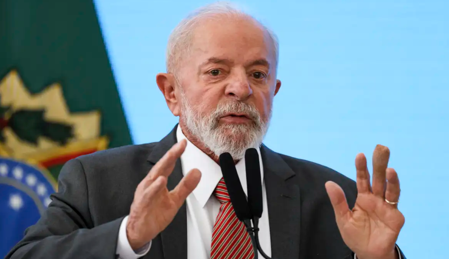 O presidente Lula durante entrevista. Foto: Divulgação