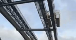 Obra do monotrilho em SP