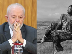 Montagem de fotos de Lula e Juliana Marins