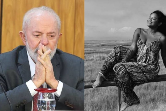 Montagem de fotos de Lula e Juliana Marins
