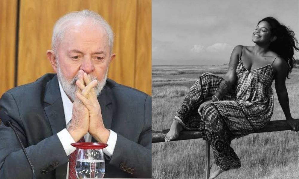 Montagem de fotos de Lula e Juliana Marins