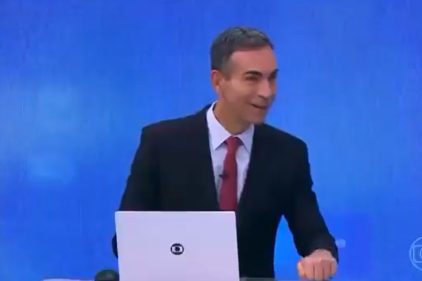 VÍDEO - "Toc, toc, toc": Tralli tira sarro de Bolsonaro no Jornal Hoje