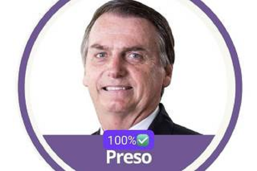 Meme com ex-presidente Jair Bolsonaro (PL)