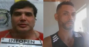 Montagem de fotos do empresário René da Silva Nogueira Júnior e o gari Laudemir de Souza Fernandes