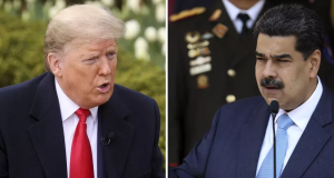 Os presidentes dos EUA e da Venezuela, Donald Trump e Nicolás Maduro - Reprodução
