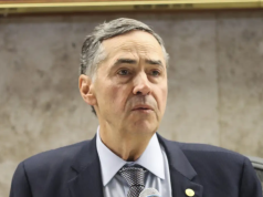 presidente do STF (Supremo Tribunal Federal) Luís Roberto Barroso sério