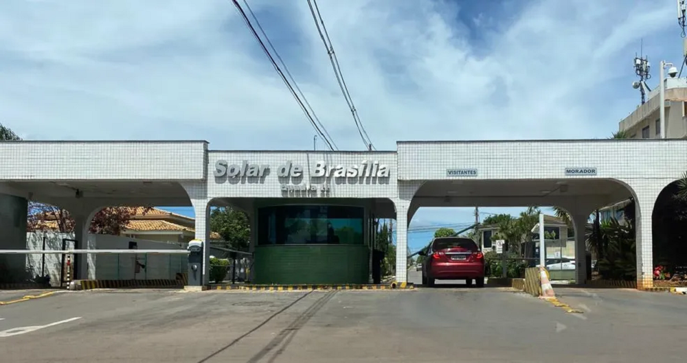entrada do condomínio de Jair Bolsonaro