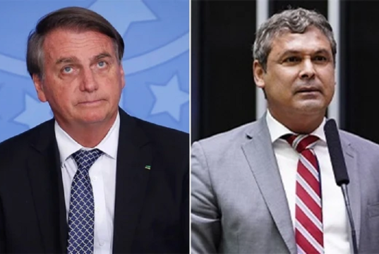 O ex-presidente Jair Bolsonaro (PL) e o deputado federal Lindbergh Farias