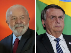 Montagem de fotos do presidente Luiz Inácio Lula da Silva (PT) e o ex-presidente Jair Bolsonaro (PL)