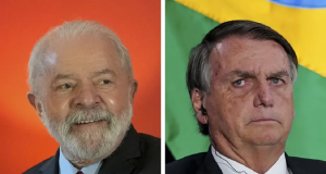 Montagem de fotos do presidente Luiz Inácio Lula da Silva (PT) e o ex-presidente Jair Bolsonaro (PL)