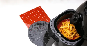 Tapete perfurado antiaderente para airfryer