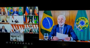 Presidente Lula (PT) em videoconferência com países membros do BRICS