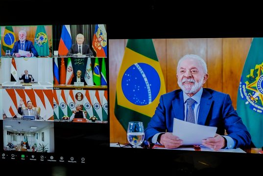Presidente Lula (PT) em videoconferência com países membros do BRICS