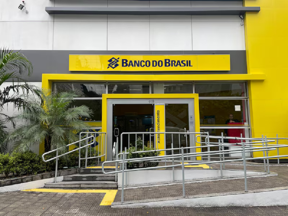 Fachada de agência do Banco do Brasil