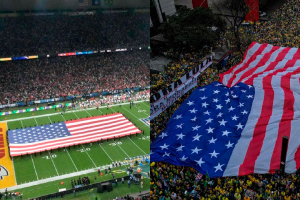 Embaixada dos EUA celebra NFL em meio à investigação sobre origem do bandeirão da Paulista