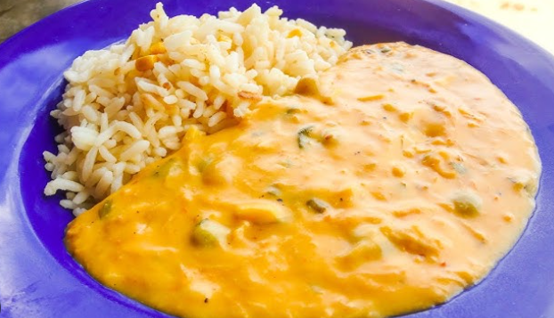 Creme de galinha com arroz. Foto: Reprodução/ Doug Cakes