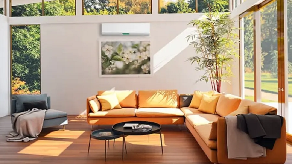 sala com iluminação natural