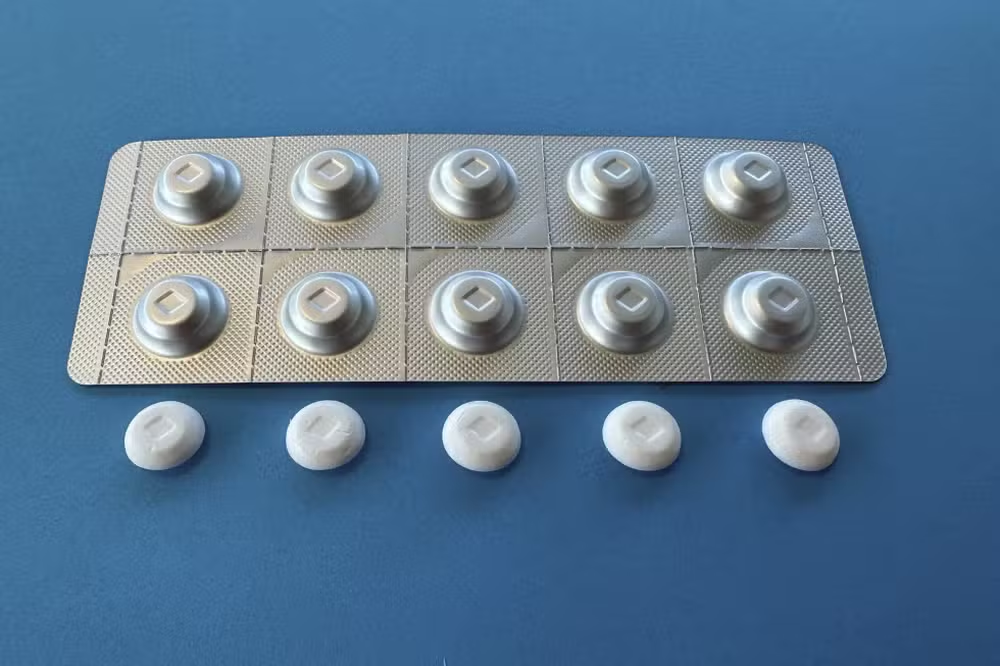 cartelas de comprimidos de LSD