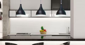 Luminárias pendentes na cozinha