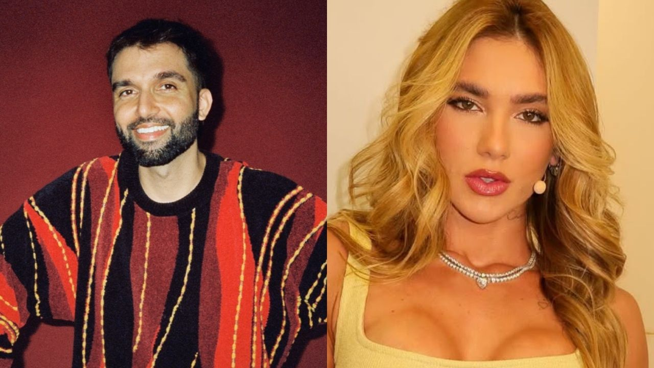 O cantor Silva e a influenciadora Virginia Fonseca em montagem de duas fotos