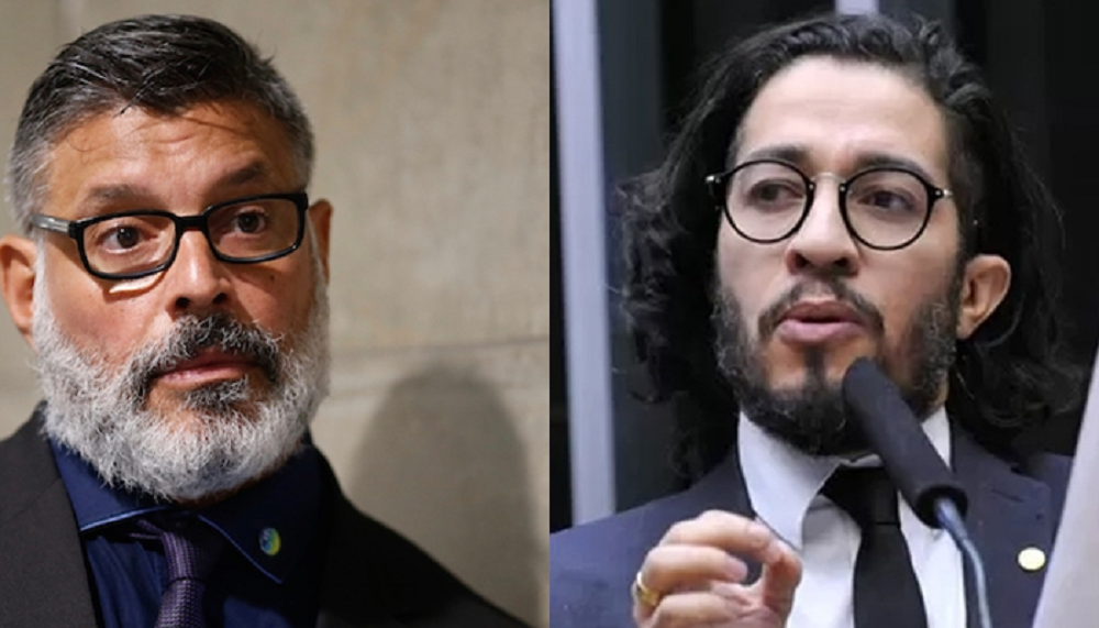 Montagem de fotos de Alexandre Frota e Jean Wyllys