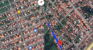 Mapa do bairro Gabriela, em Feira de Santana