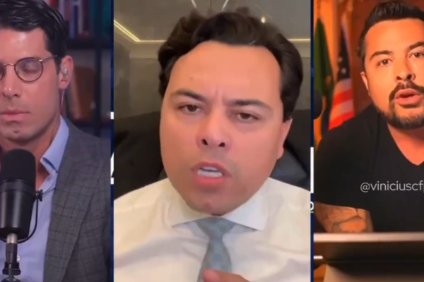VÍDEO - Bolsonaristas trocam ofensas durante entrevista: "Vagabundo"