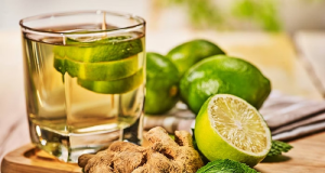 chá de gengibre com limão