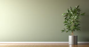 Parede verde sálvia