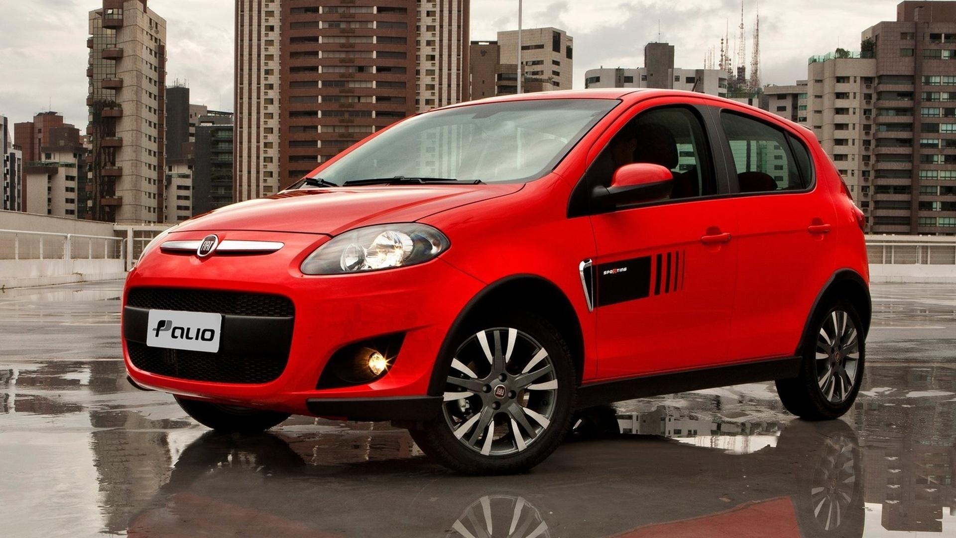 Fiat Palio vermelho