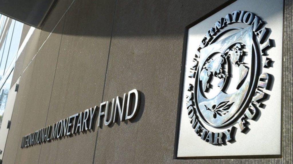 Fachada de prédio do Fundo Monetário Internacional (FMI)