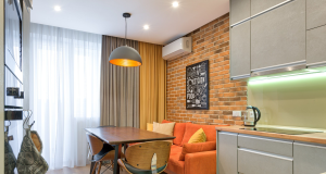 Ambiente de apartamento pequeno