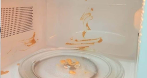 Micro-ondas sujo, aberto