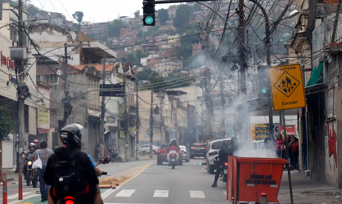 Rua do Rio de Janeiro durante operação