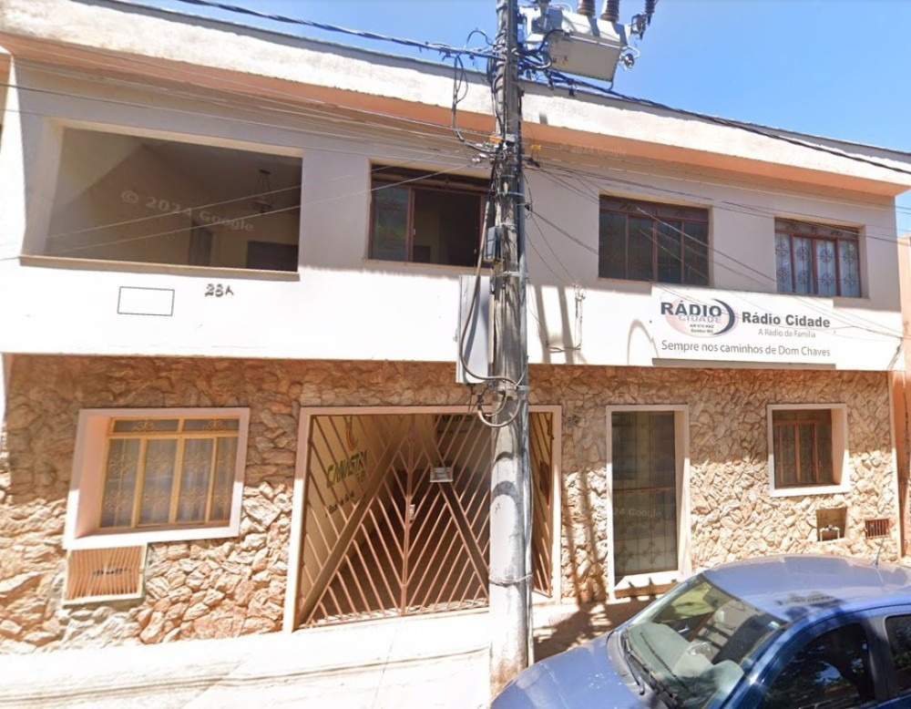 Fachada do estúdio da Rádio Canastra FM