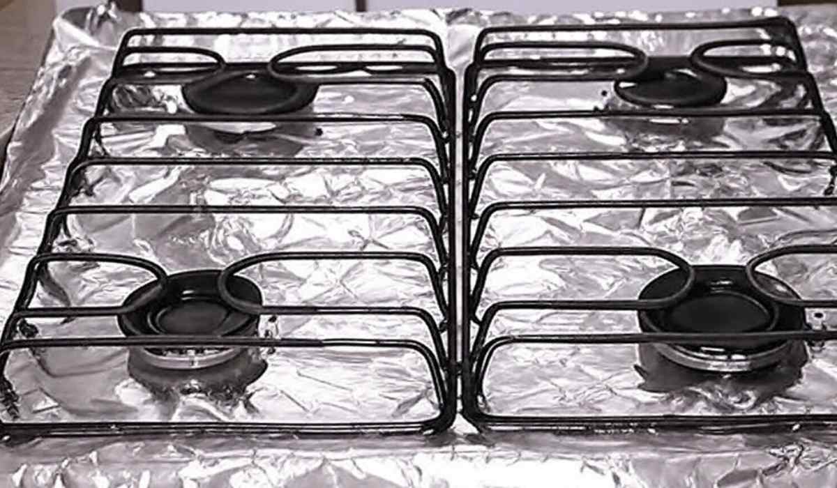 papel-alumínio no fogão