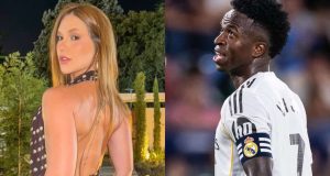 Montagem de fotos de Virginia Fonseca e Vini Jr