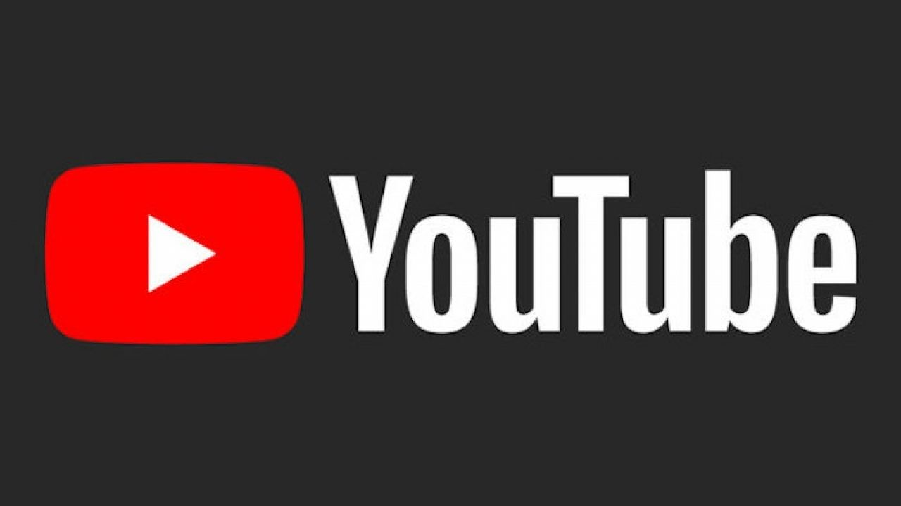 Logo do YouTube em fundo preto