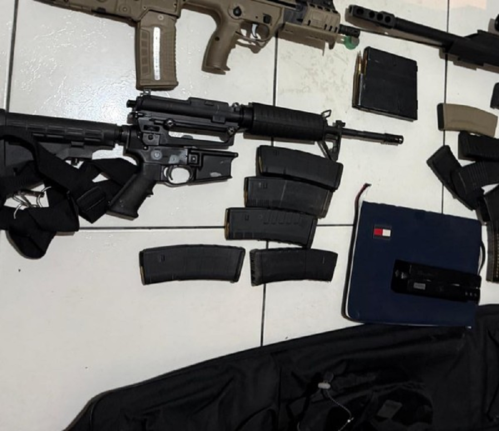 Arsenal de guerra apreendido na Zona Sul de SP