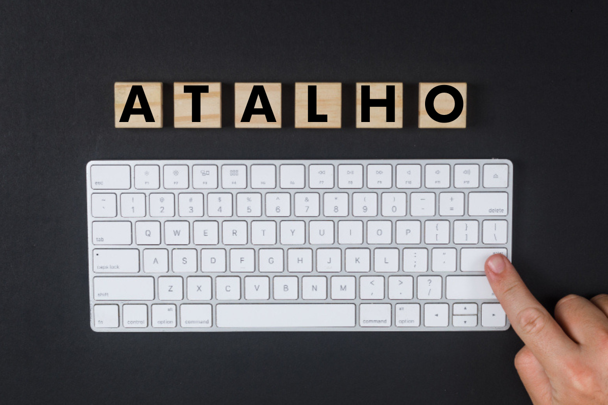 Arte sobre atalho e teclado