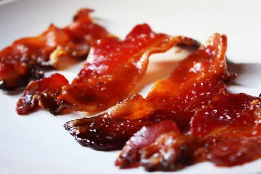 Bacon crocante com caramelo salgado